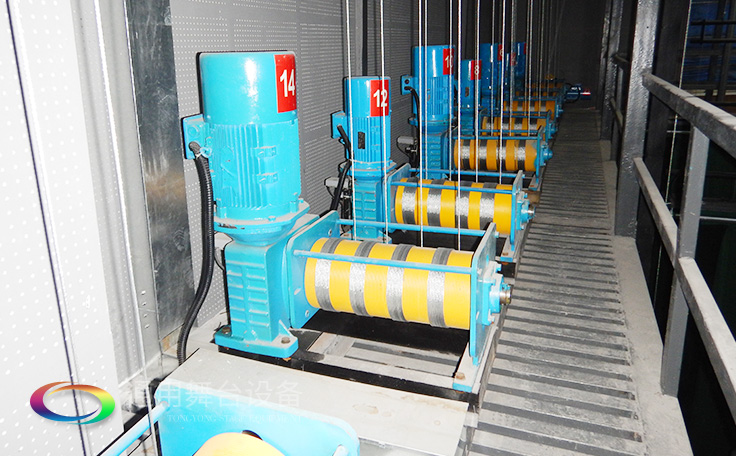 舞臺大幕舞臺阻燃幕布www.vokwm.com 、二、三道幕等分割表演區域，移換場景不間斷