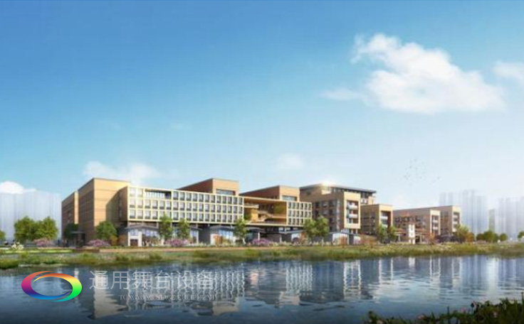 科學計劃工期、合理交叉施工，保質保量順利完成工程的交付！通用舞臺阻燃幕布承接羊城廣州培英中學報告廳項目！