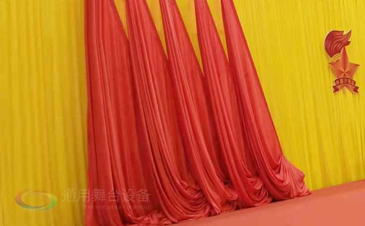 通用舞臺紅色會議金絲絨舞臺幕布 手感絲滑 經久耐用 ！