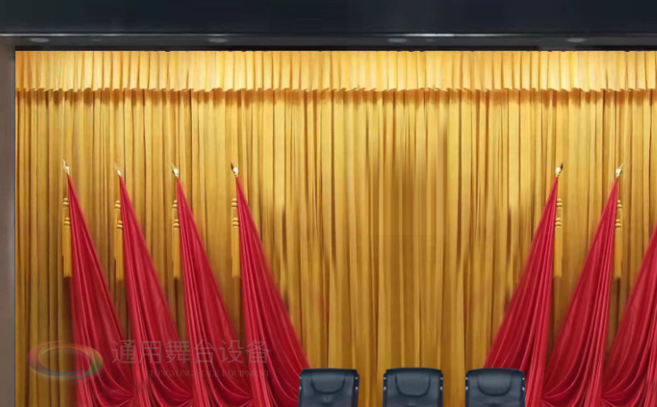 實德經商，信譽永恒！會議廳舞臺幕布 學校阻燃幕布 機場演出電動舞臺阻燃幕布批發 訂做 阻燃處理